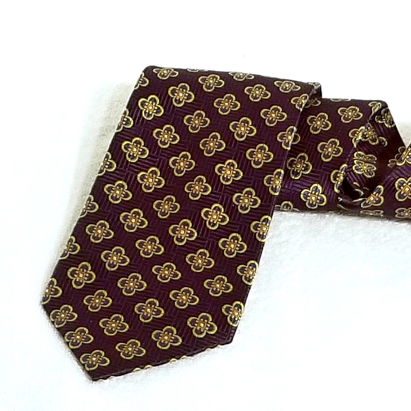 Jos A. Bank Exec Collection Purple Geometric Tie - Picture 5 of 6